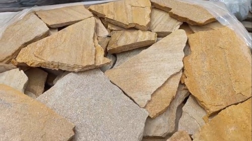 Плитняк златолит жёлтый для цоколя купить в Ликино-Дулёво