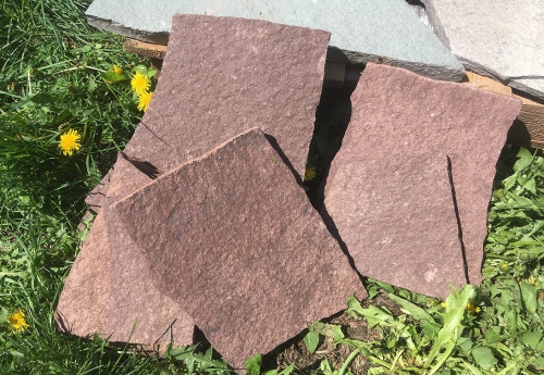 Плитняк лемезит бордовый для цоколя 1,5-2 см купить в Ликино-Дулёво