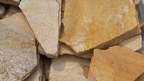 Плитняк златолит жёлтый для цоколя купить в Ликино-Дулёво