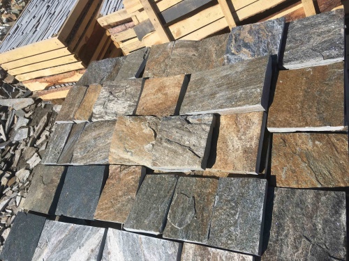 Плитка пилёная златолит Уральский для цоколя, отмостки купить в Ликино-Дулёво