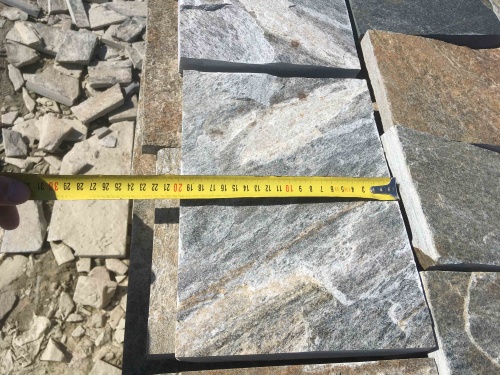 Плитка пилёная златолит Уральский для цоколя, отмостки купить в Ликино-Дулёво