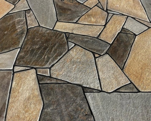 плитняк златолит серебристый